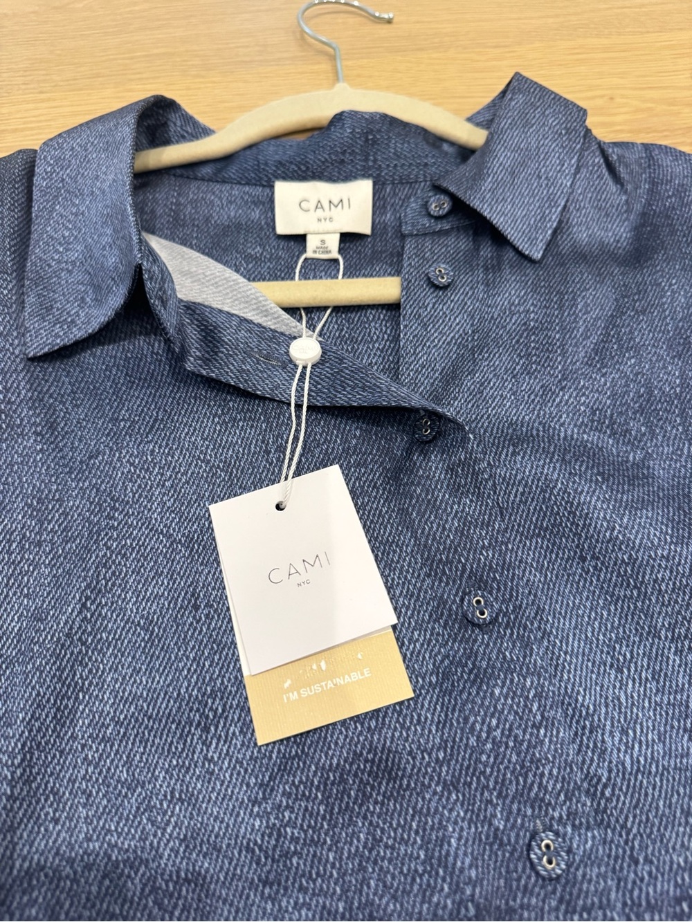 Cami NYC Women's Navy Blue Button-Down Shirt